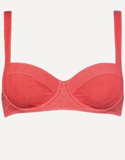 Coastal Daydream Balconette Bikini Top - Coral Sunset