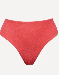 Coastal Daydream High Rise Bikini Pant - Coral Sunset