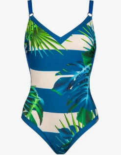 Coastal Relax Underwired Swimsuit - Caribbean Breeze