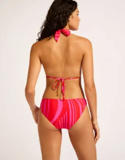 Coastline Reversible Hipster Bikini Pant - Flame