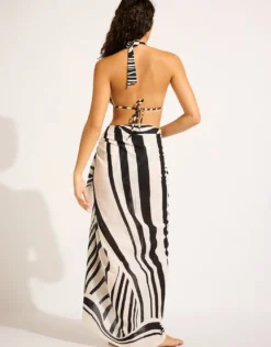 Coastline Sarong - Black