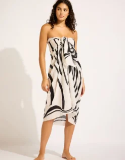 Coastline Sarong - Black