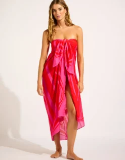 Coastline Sarong - Flame