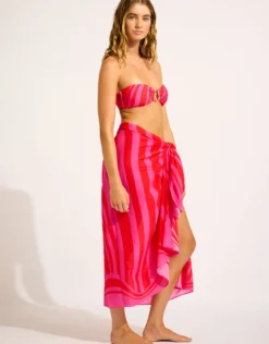 Coastline Sarong - Flame