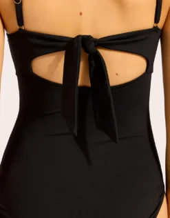 Collective Multi Fit Square Neck Swimsuit - Black