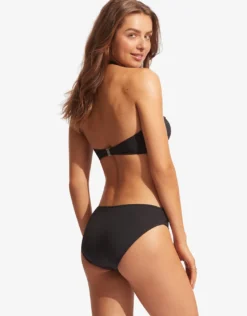 Collective Twist Band Hipster Bikini Pant - Black