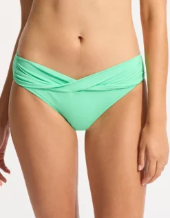 Collective Twist Band Hipster Bikini Pant - Mint