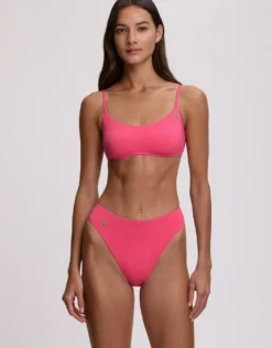 Color Shop Kennedy Bralette Bikini Top - Desert Pink