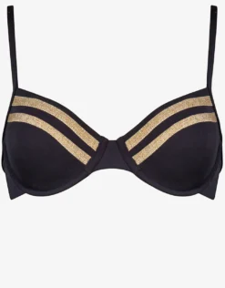 Construction Underwired Bikini Top - Black