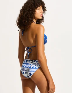 Corfu Reversible Hipster Bikini Pant - Azure