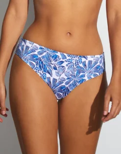 Corfu Wide Side Bikini Pant - Blue