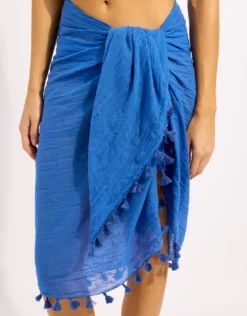 Cotton Gauze Sarong - Sapphire