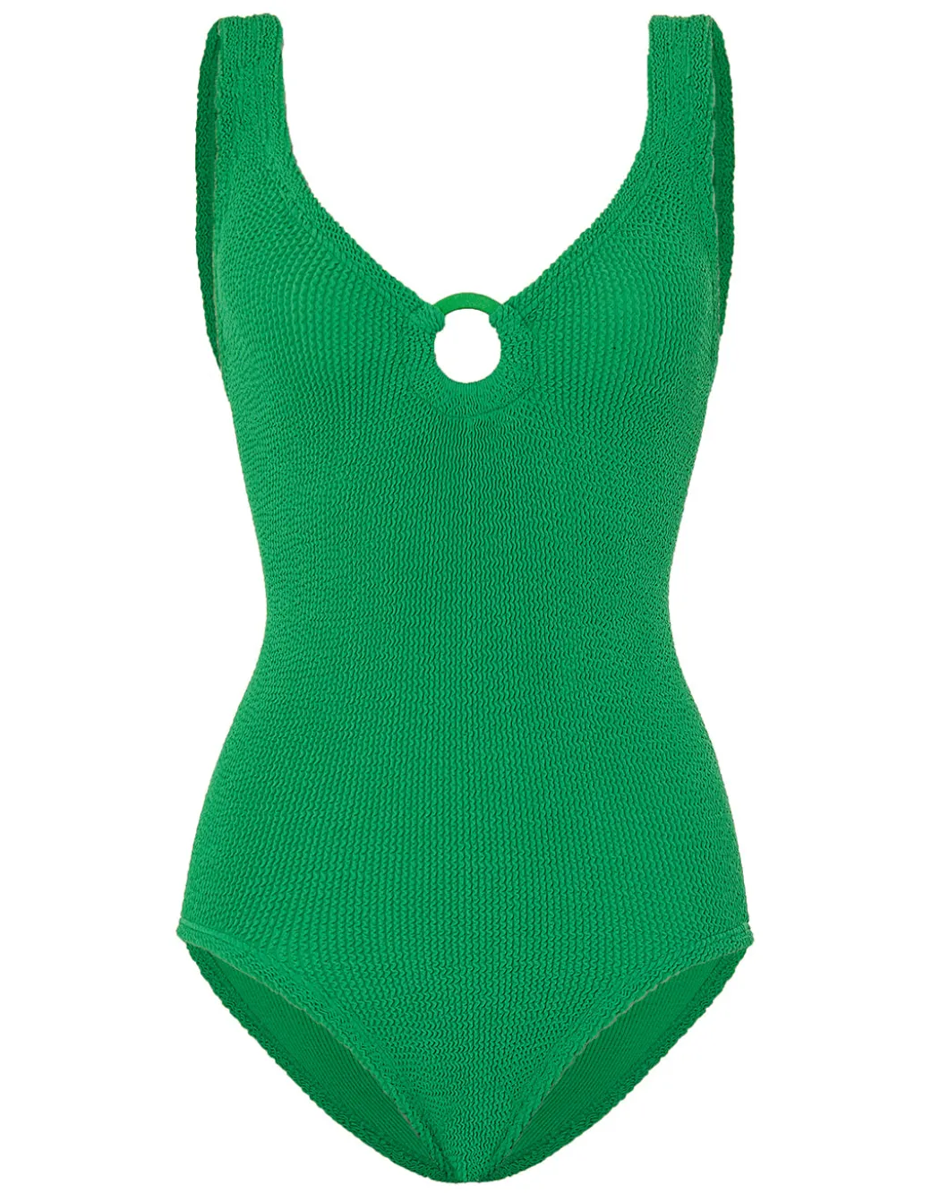 Coverage Celine Swimsuit with Tonal Hoop - Emerald