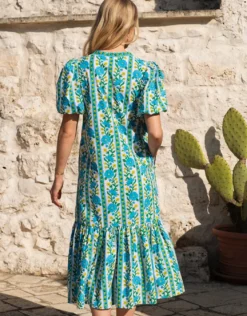 Daisy Dress - Hibiscus Border
