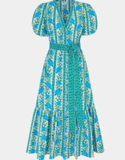 Daisy Dress - Hibiscus Border