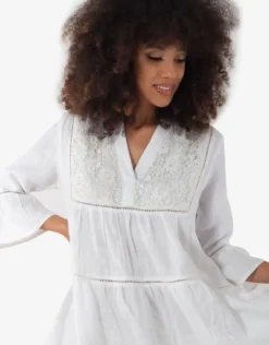 Dalia Dress - White