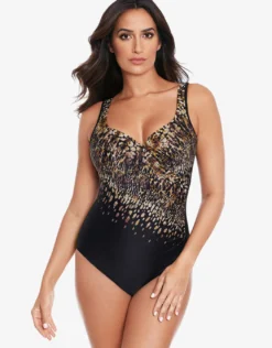 Dali Leopard Its a Wrap Swimsuit - Print
