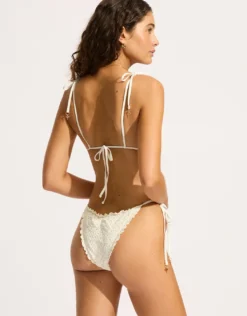 Daydreamer Brazillian Tie Side Bikini Pant - Vanilla