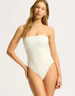 Daydreamer DD Bandeau Swimsuit - Vanilla