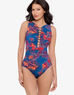 Decoupage Swizzle Swimsuit - Multi