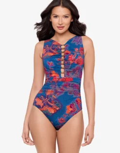 Decoupage Swizzle Swimsuit - Multi