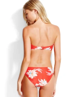 Desert Flower Hipster Bikini Bottom - Chilli
