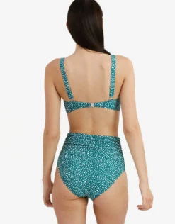 Ditsy Dots Medea Bikini Top - Deep Jungle