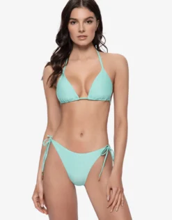 Divine Tie Side Full Bikini Pant - Aqua