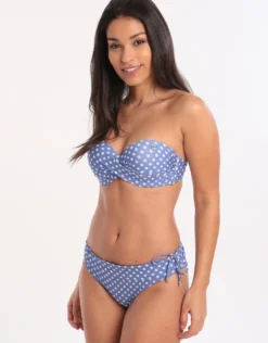 Dolcevita Merenda Banded Bikini Bottom - Blue