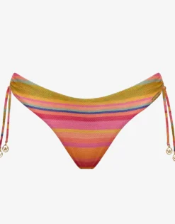 Dopamine Stripe Brazilian Hipster Bikini Pant - Dopamine Brights