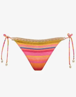 Dopamine Stripe Tie Side Bikini Pant - Dopamine Brights