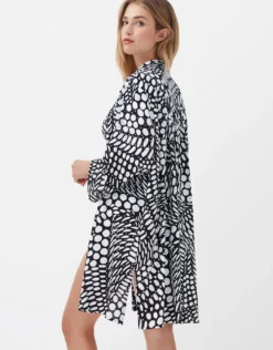 Dots Beach Shirt - Black and White