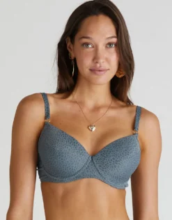 Dove Emily Moulded Bikini Top - Dove Grey