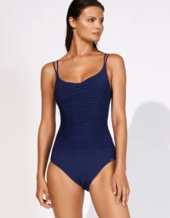 Elements Ruched Underwired Swimsuit - Indigo