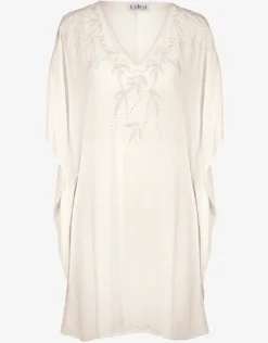 Embroidered Kaftan - Off White