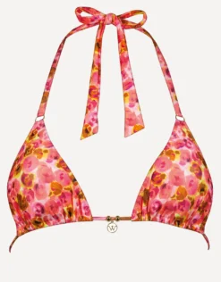 Euphoric Bloomwave Triangle Bikini Top - Sunsoaked Neons