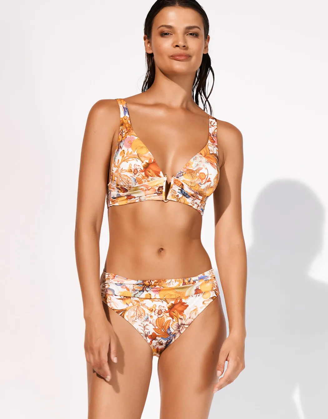 Exuberance Banded Bikini Top - Solar
