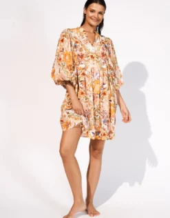 Exuberance Mini Beach Dress - Solar