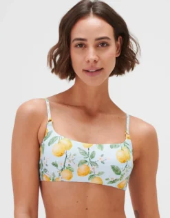 Fior di Limone Bralette Bikini Top - Sorrento Sky