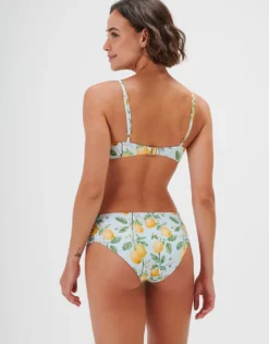 Fior di Limone Gathered Side Bikini Pant - Sorrento Sky