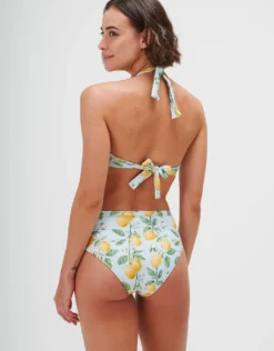 Fior di Limone Underwired Halter Bikini Top - Sorrento Sky