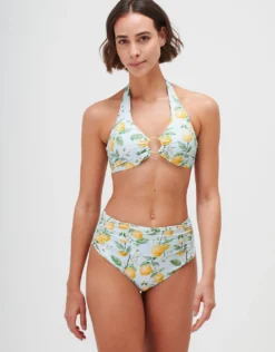 Fior di Limone Underwired Halter Bikini Top - Sorrento Sky
