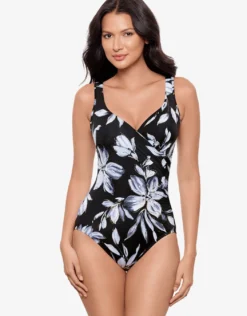Fiore Di Luna It’s A Wrap Swimsuit - Black White