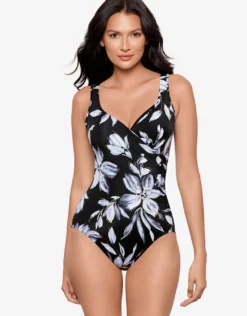 Fiore Di Luna It’s A Wrap Swimsuit - Black White