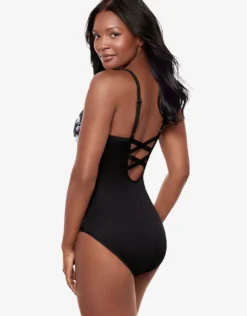 Fiore Di Luna Temptation Swimsuit - Black White