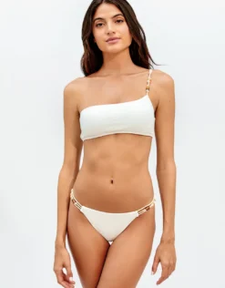 Firenze Ana Flora Bikini Top - Off White