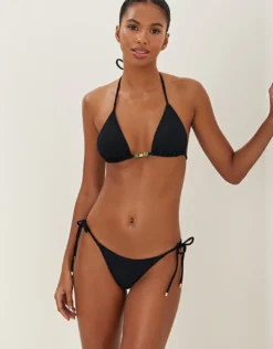 Firenze Tie Side Full Bikini Pant - Black