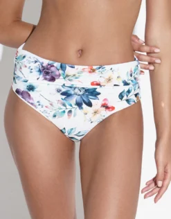 Fleur Chara Bikini Pant - White Floral