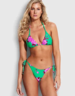 Full Bloom Rio Tie Side Bikini Pant - Jade