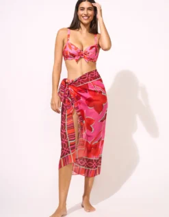 Fused Florals Pareo - Pink Fusion